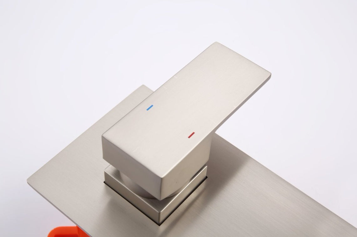 Wall Mount Faucet For Bathroom Sink Or Bathtub- Brushed Nickel Ohberri