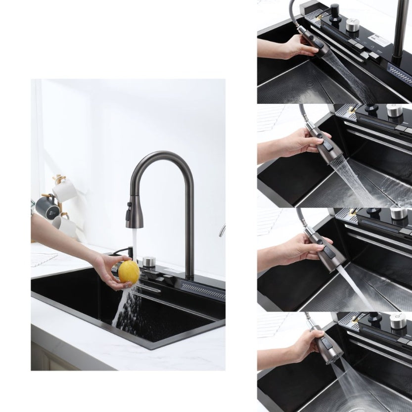 Pull-out Facuet Single Bowl Sink Kitchen My Store