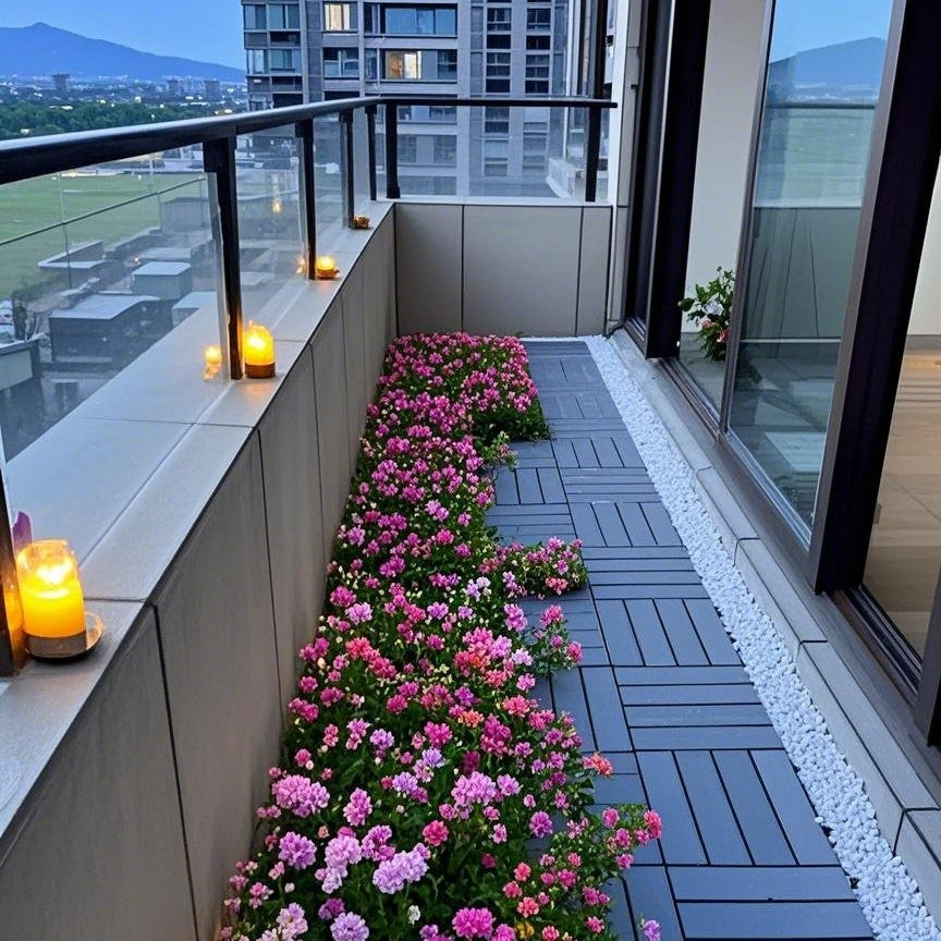 Waterproof, Wear-resistant, DIY Assembly, Garden, Courtyard, Balcony,plastic Flooring Inkedjoy