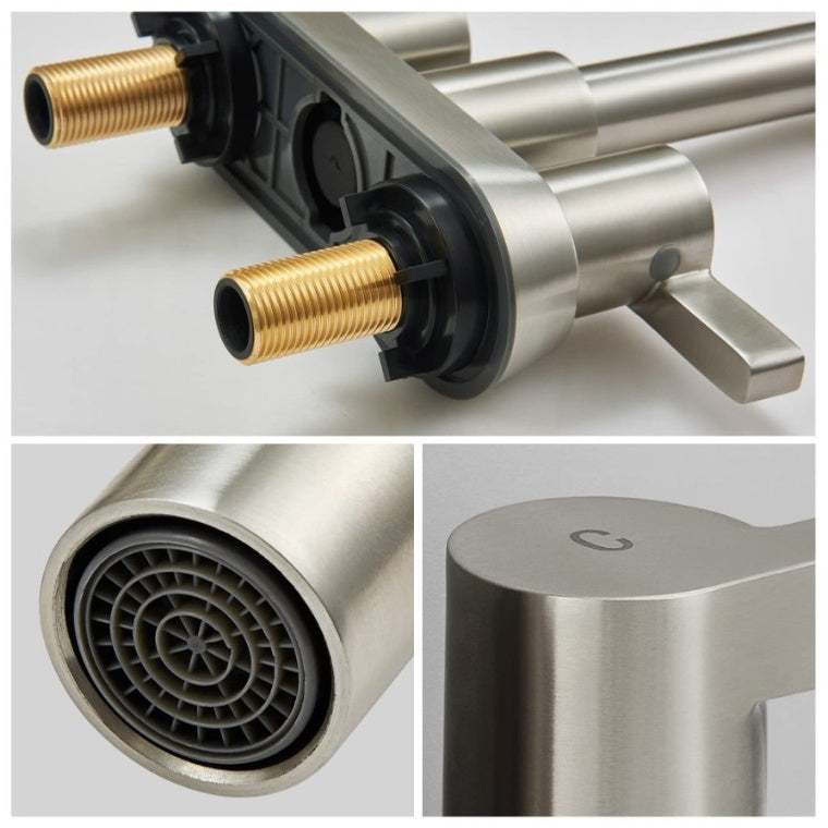 Bathroom Faucet 2 Handle Brushed Nickel My Store