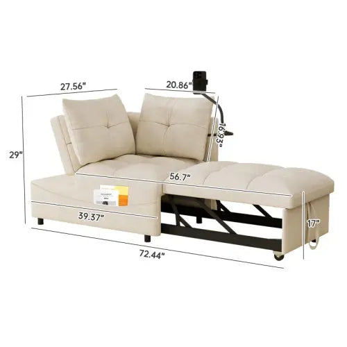 Foldable Sofa Bed In 3 Lengths My Store