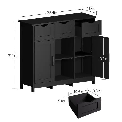 Storage Cabinets,Wooden Floor Cabinet,with Drawers And Shelves Storage Cabinets,Accent Cabinet For Living Room,Bedroom,Bathroom Furniture Home Decor My Store