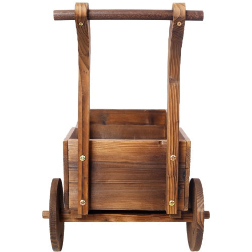 Wooden Wagon Planter Inkedjoy
