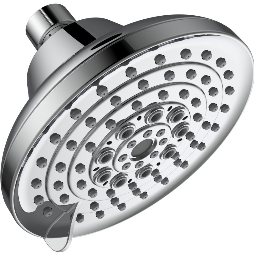6 Spray Settings High Pressure 5 Rain Fixed Shower head - Brushed Nickel Inkedjoy