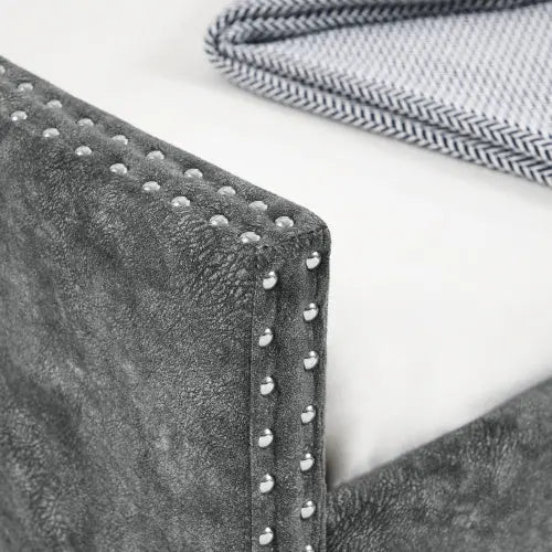 The Full-size Sofa Bed Features A Double-sized Upholstered Tufted Sofa Bed On Wheels My Store