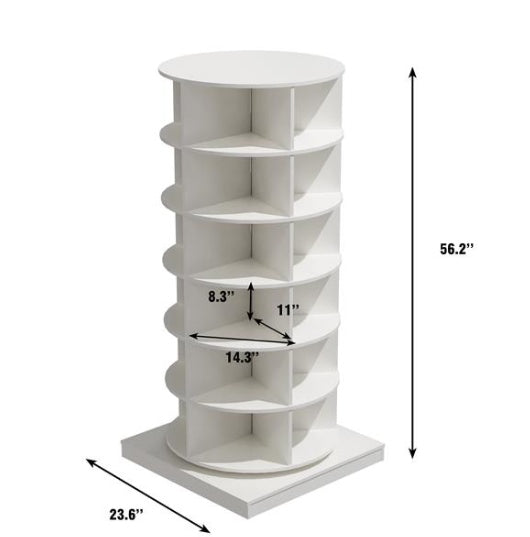 360 Rotating Shoe Cabinet 6 Floors Inkedjoy