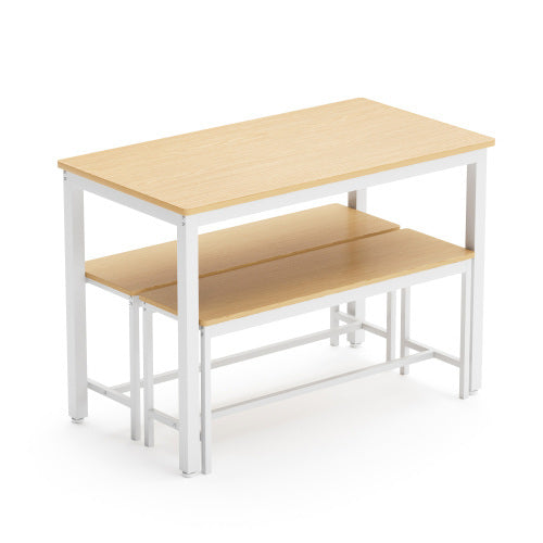 Dining Table Set, Kitchen Table Counter With Chairs Inkedjoy