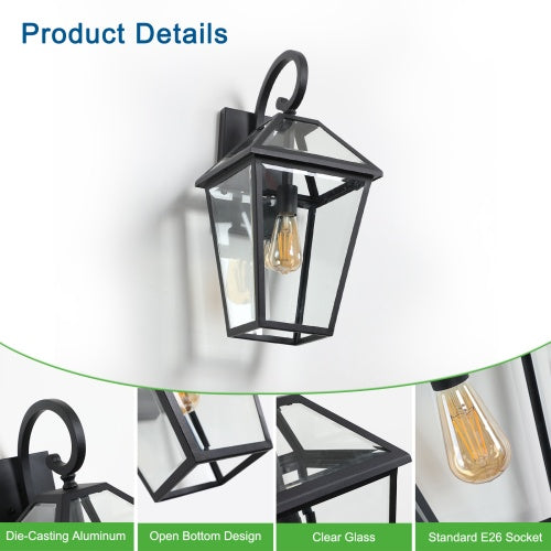 Modern Outdoor Waterproof Wall Lights Support Many Types Of Bulb-2 Packs My Store