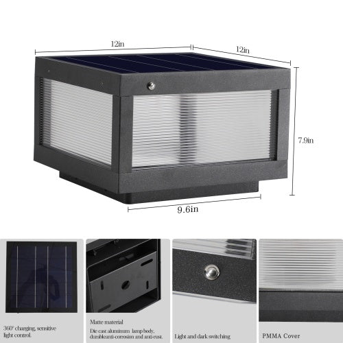 Solar Wall Light With Dimmable LEDs Unavailable Platforms- Temu My Store