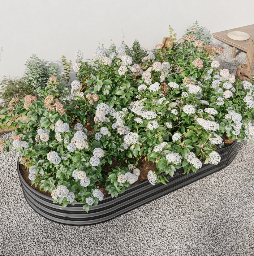 Oval Metal Elevated Garden Bed My Store