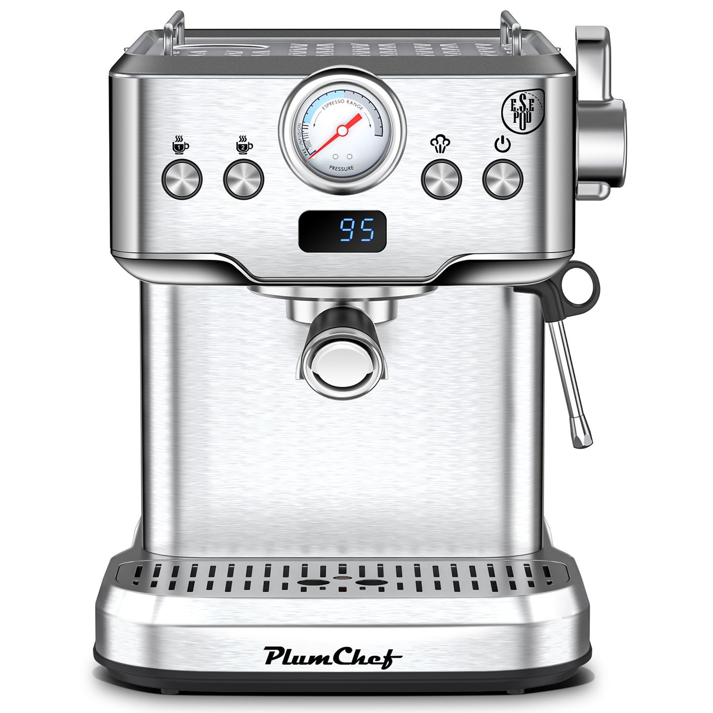 20 Bar Professional Espresso Machine With Milk Frother, Single & Double Shot My Store