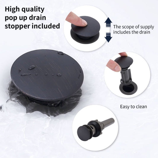 8 Inch Wide Bathroom Sink Faucet -Bronze Ohberri