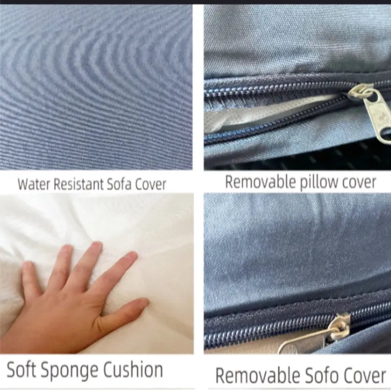 Seven-Piece Sofa Set Table With Sofa Chair Black PE Rattan With Color Cushion My Store