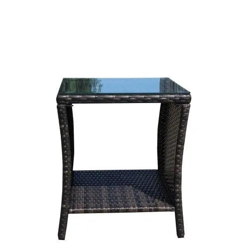 Outdoor Patio Furniture 1 Coffee Table With Clear Tempered Glass My Store
