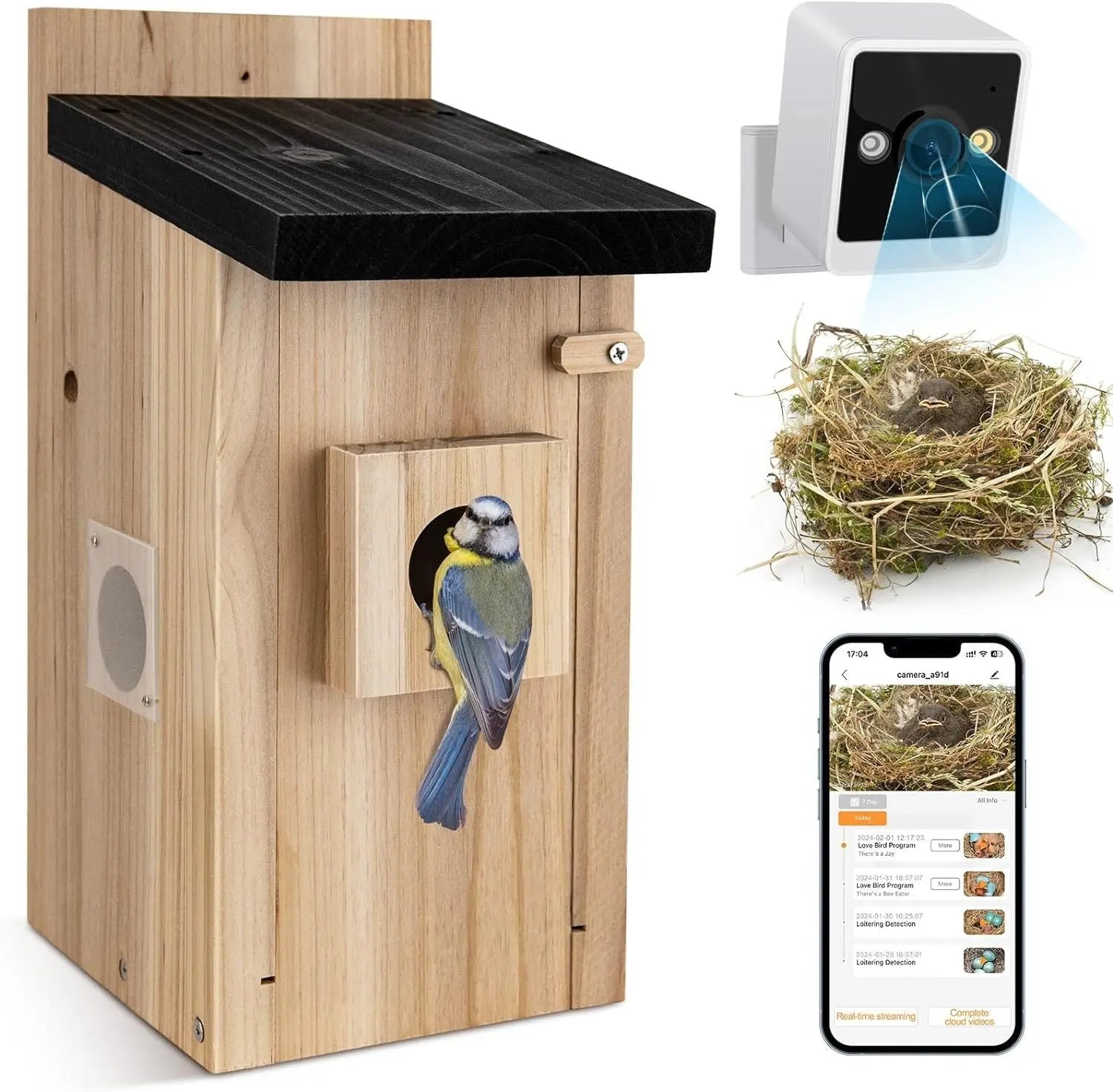 Smart Bird House With Camera,Auto Capture Bird Videos & Motion Detection My Store