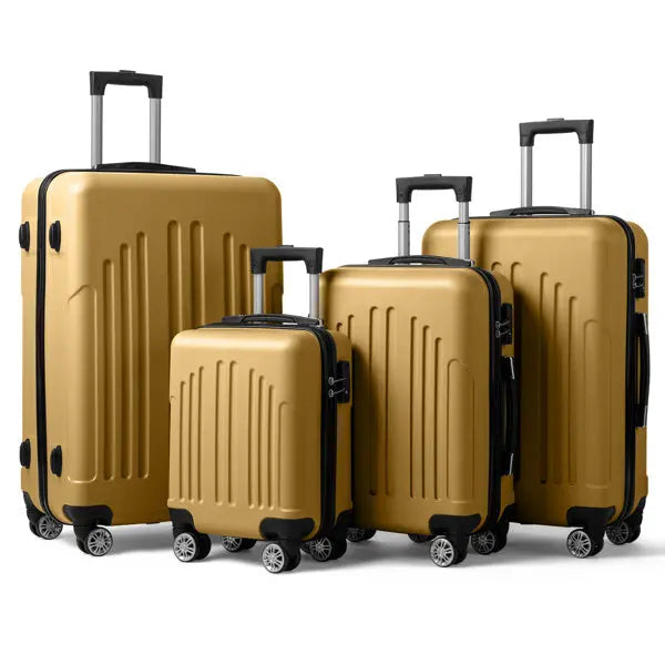 Vertical Striped Four In One Suitcase Inkedjoy
