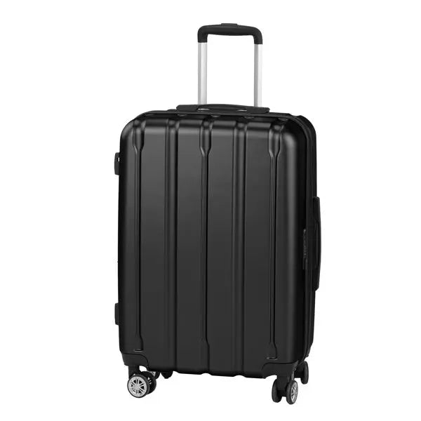 Three In One Set With Vertical Stripe Pattern ABS PC Luggage, 20in, 24in, 28in ABS Inkedjoy