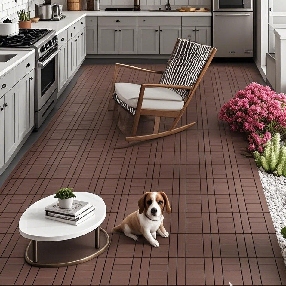 Waterproof, Wear-resistant, DIY Assembly, Garden, Courtyard, Balcony,plastic Flooring Inkedjoy