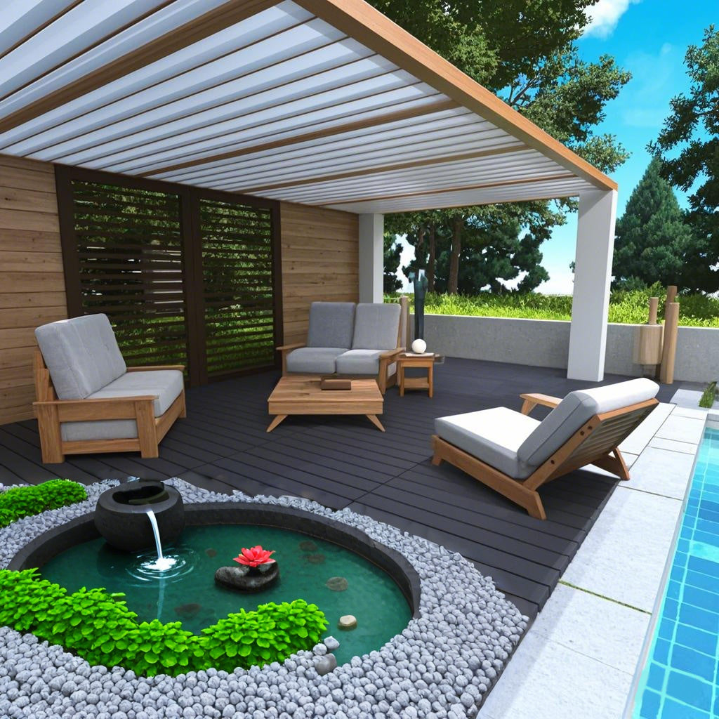 Waterproof, Wear-resistant, DIY Assembly, Garden, Courtyard, Balcony,plastic Flooring Inkedjoy