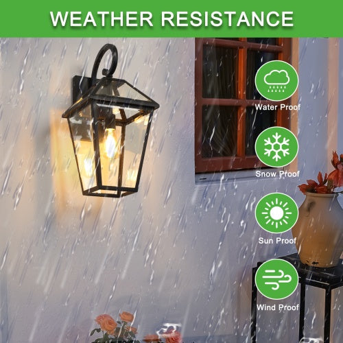 Modern Outdoor Waterproof Wall Lights Support Many Types Of Bulb-2 Packs My Store