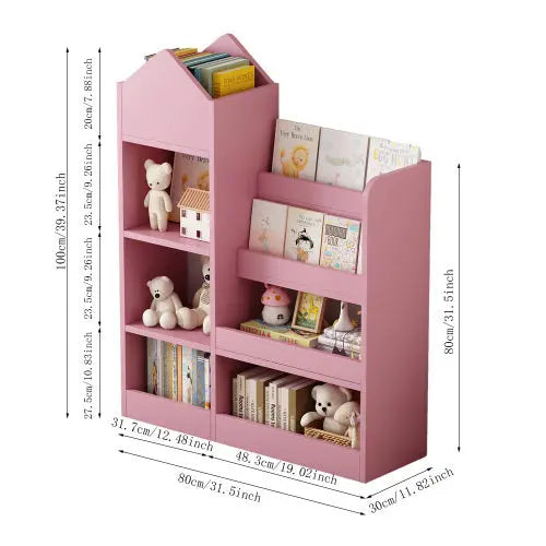 Children's Wooden Bookshelf My Store