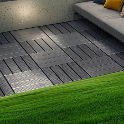 Deck Tiles,44 Pack Patio Deck Tiles,12x12 Square Waterproof Outdoor Inkedjoy