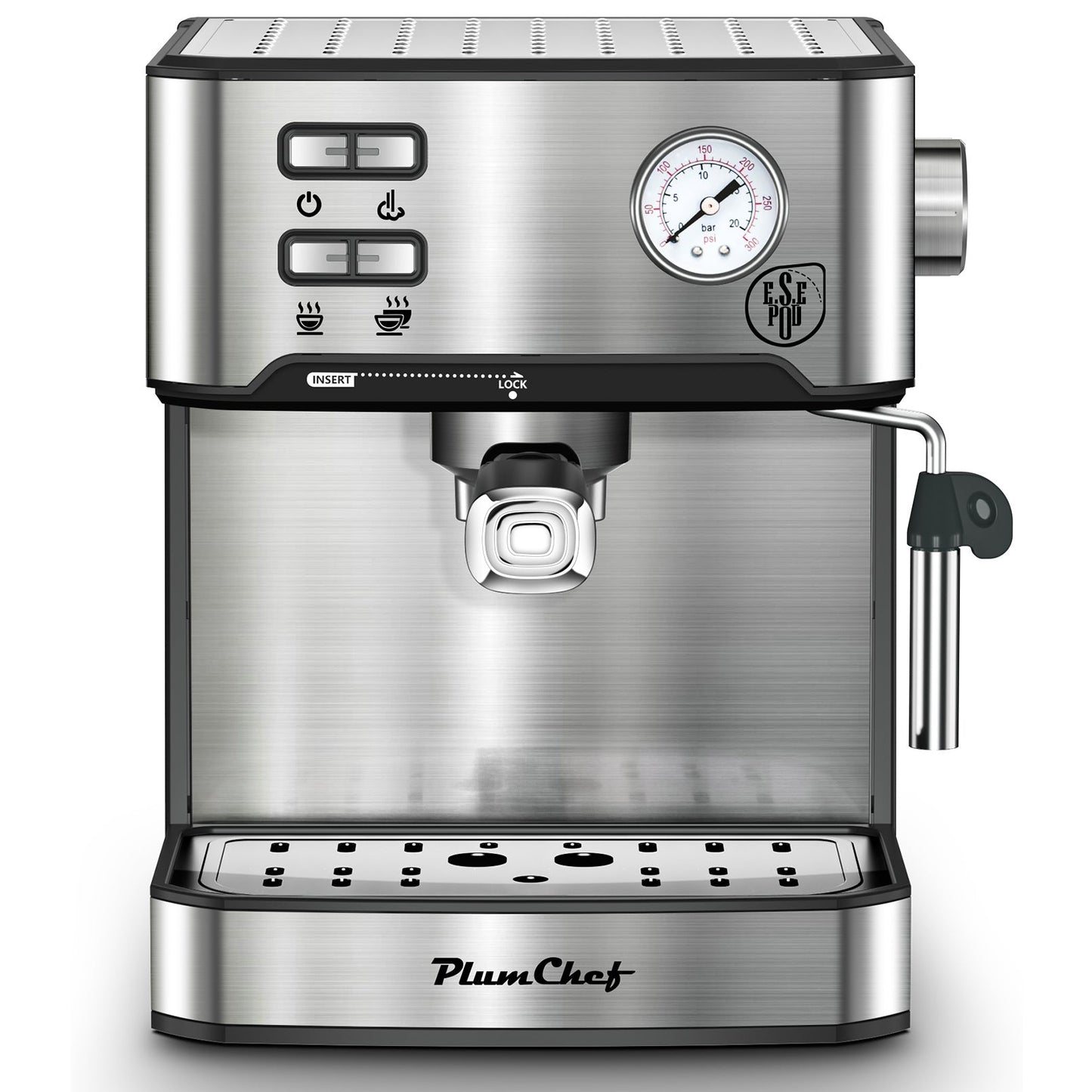 20 Bar Professional Espresso Machine With Milk Frother, Single Double Shot My Store