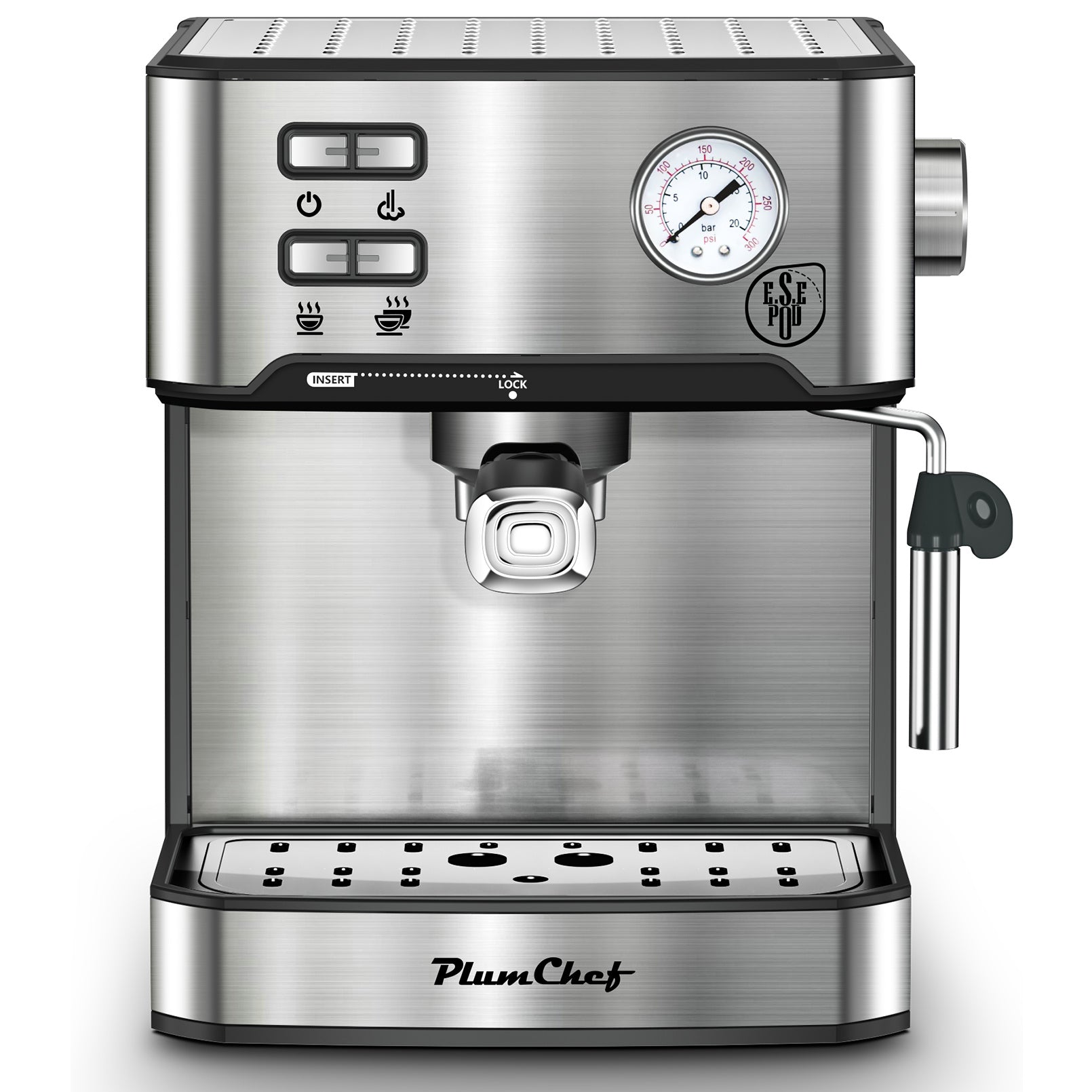 20 Bar Professional Espresso Machine With Milk Frother, Single Double Shot My Store