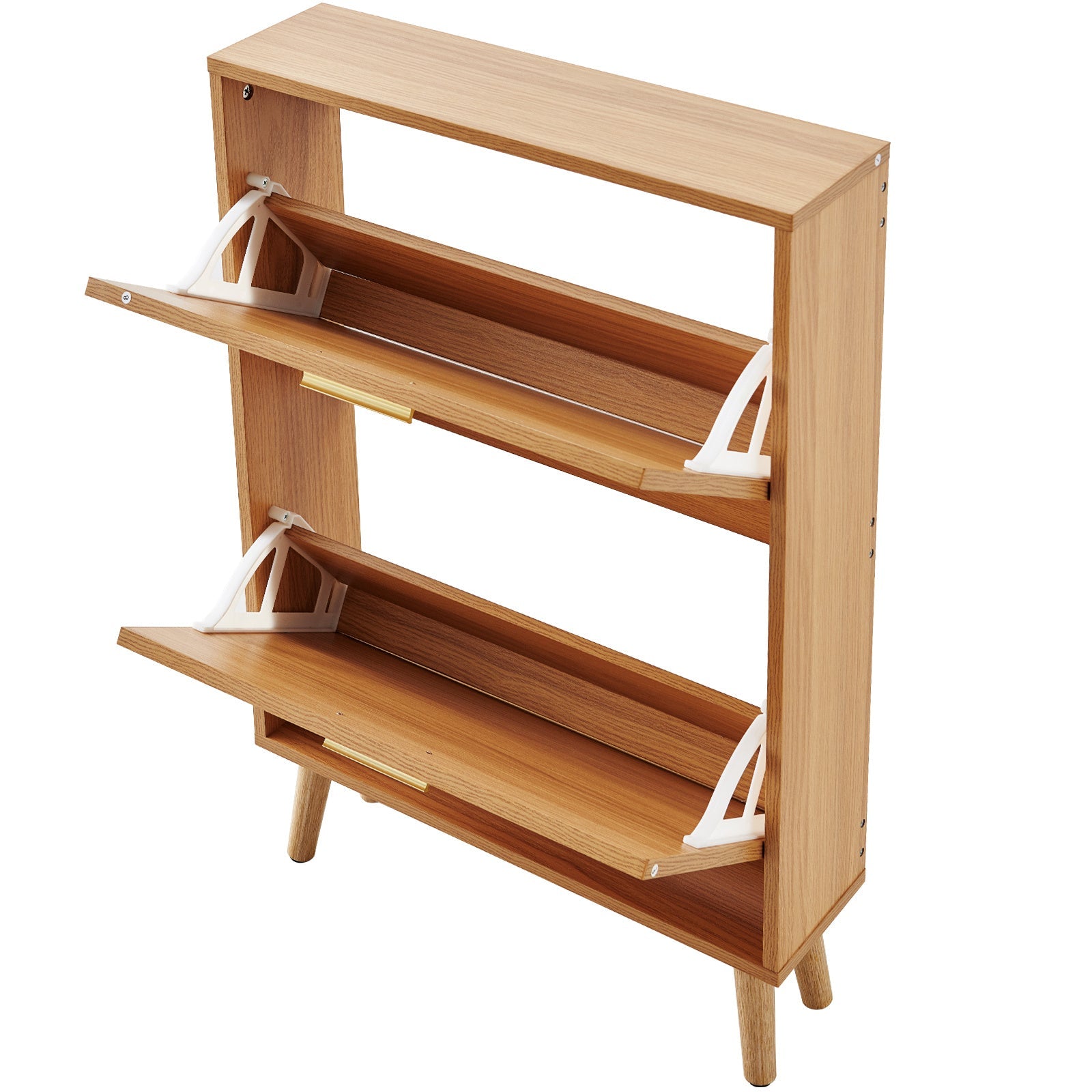 Shoe Cabinet With 2 Flip Drawers Inkedjoy
