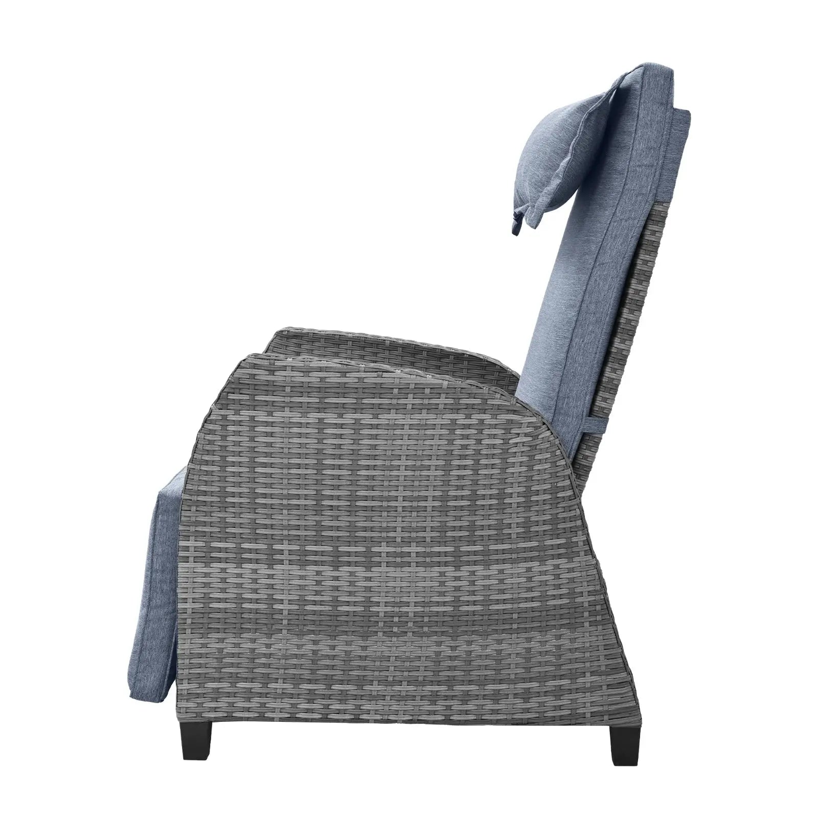 U Style Outdoor Rattan 2-Person Set W  Coffee Table For Courtyard My Store