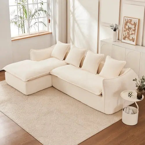 Comfy Sectional L-Shape Sofa Couch With Chaise My Store