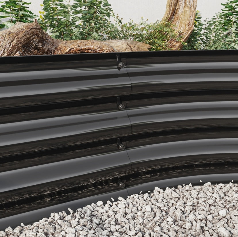 Oval Metal Elevated Garden Bed My Store