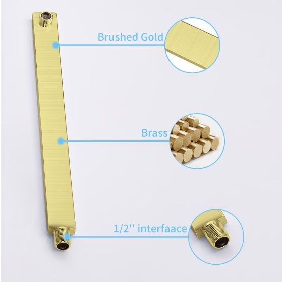 Shower System Shower Mixer Combo Set Wall-mounted Inkedjoy