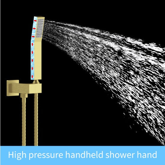 Shower System Shower Mixer Combo Set Wall-mounted Inkedjoy