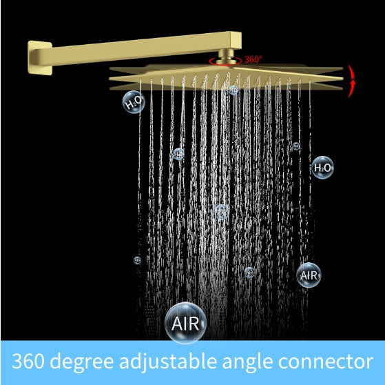Shower System Shower Mixer Combo Set Wall-mounted Inkedjoy
