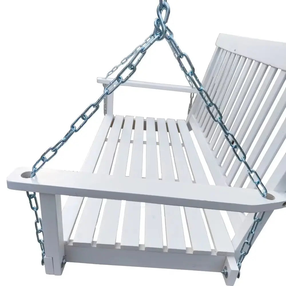 Wooden Bench Swing With Chain My Store