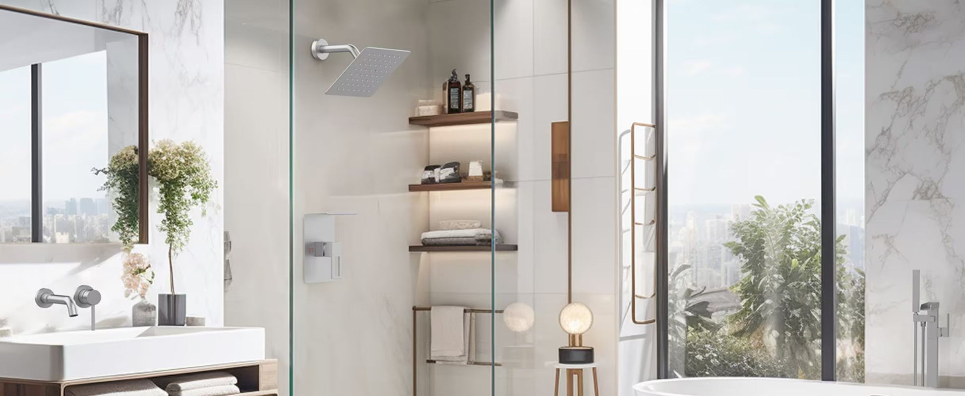 Shower Faucet With Storage Shelves Inkedjoy