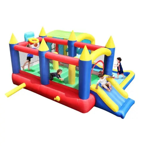 7 In 1 Inflatable Bounce House, Bouncy House With Ball Pit My Store
