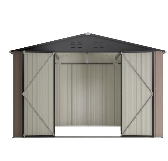 Steel Garden Shed With Double Lockable Door Inkedjoy