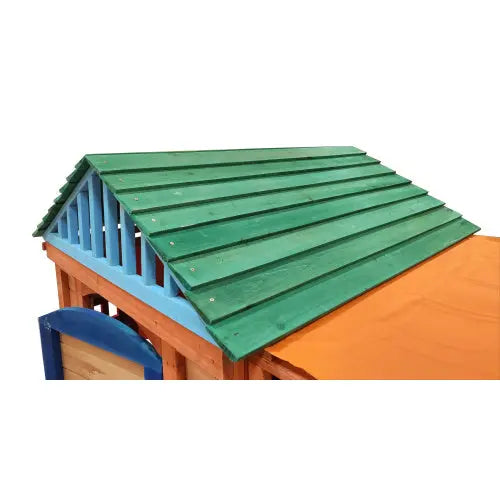 Environmentally Friendly Outdoor Wooden 4-in-1 Game House My Store