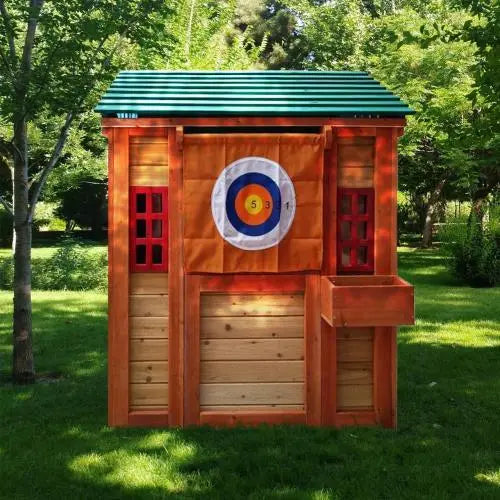 Environmentally Friendly Outdoor Wooden 4-in-1 Game House My Store