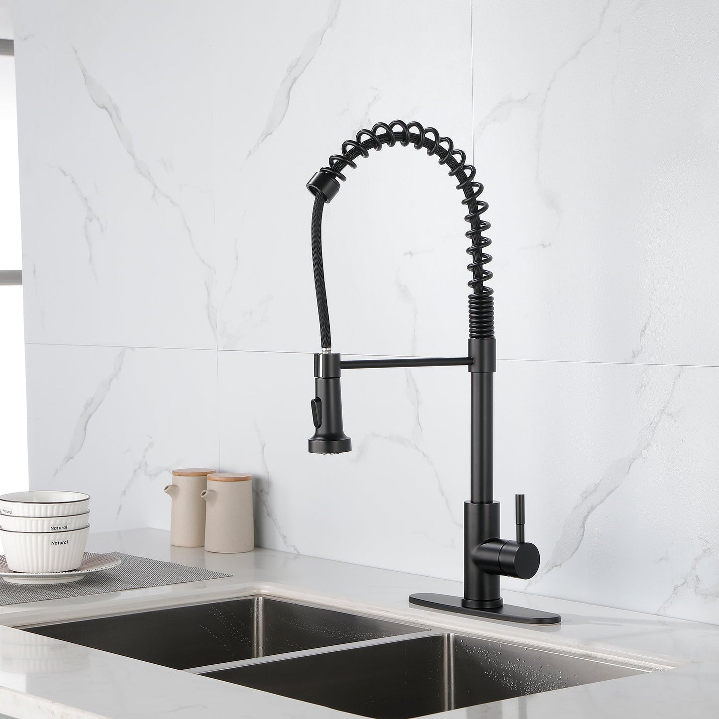 Solid Brass Single Handle Single Rod Downward Spring Kitchen Sink Faucet My Store