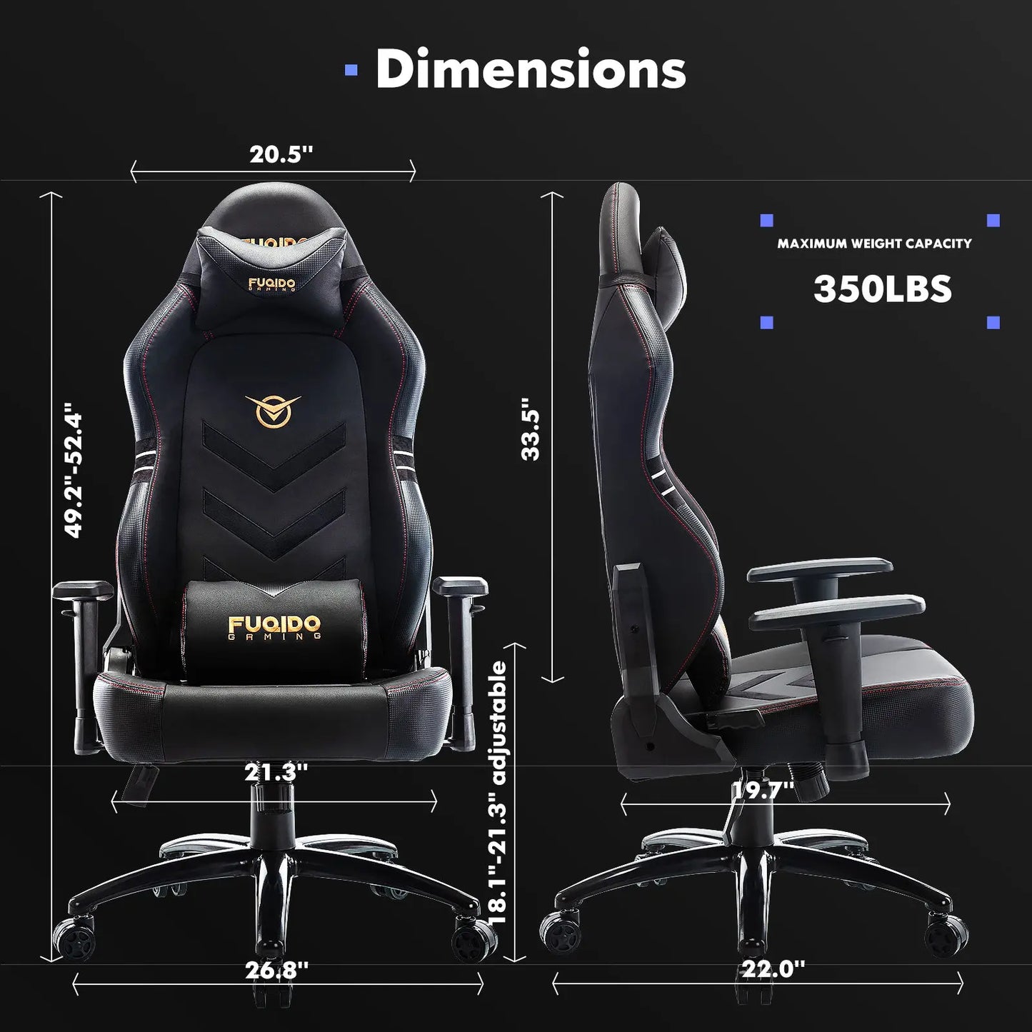 Tall Gaming Chair 350lbs Racing Computer Gaming Chair My Store