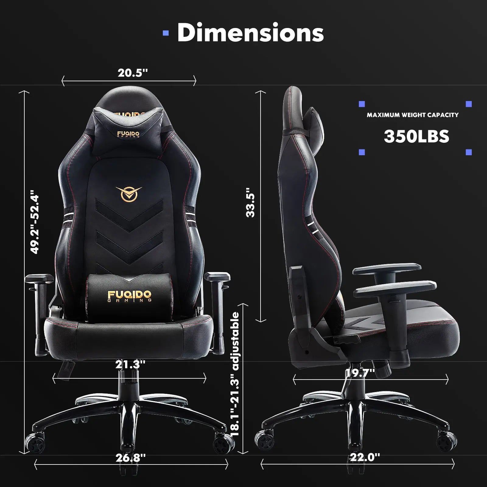Tall Gaming Chair 350lbs Racing Computer Gaming Chair My Store