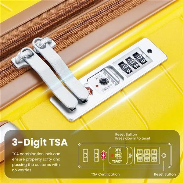 Luggage Set 4-piece Set Inkedjoy