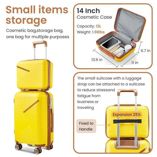 Luggage Set 4-piece Set Inkedjoy