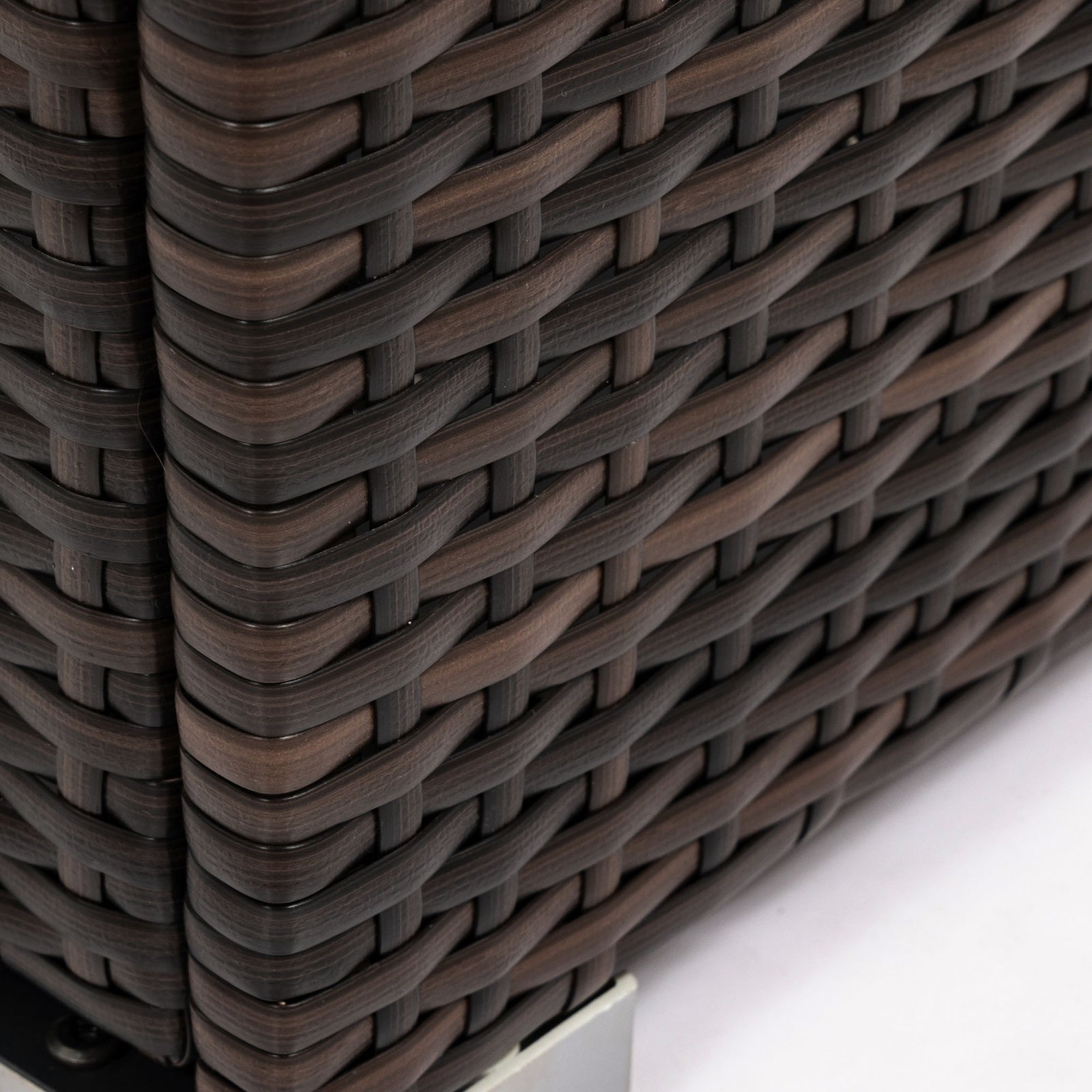 Wicker Fire Pit Column With Glass Wind Guard Inkedjoy