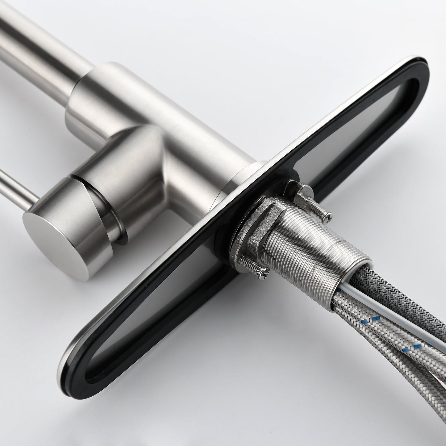 Stainless Steel Kitchen Sink Faucet With Pull-down Sprayer Ohberri