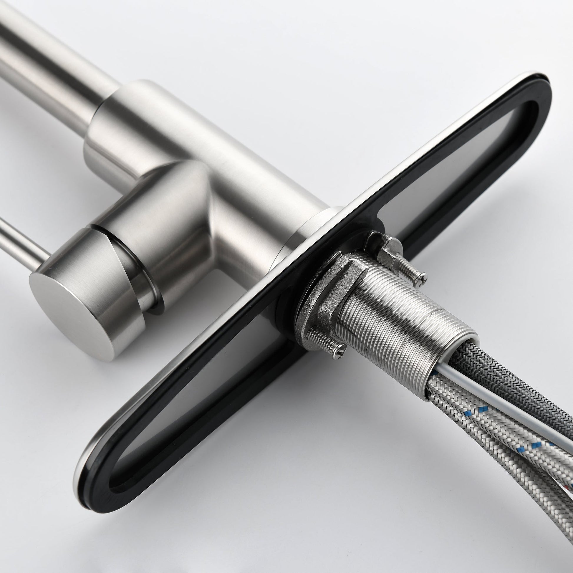 Stainless Steel Kitchen Sink Faucet With Pull-down Sprayer Ohberri