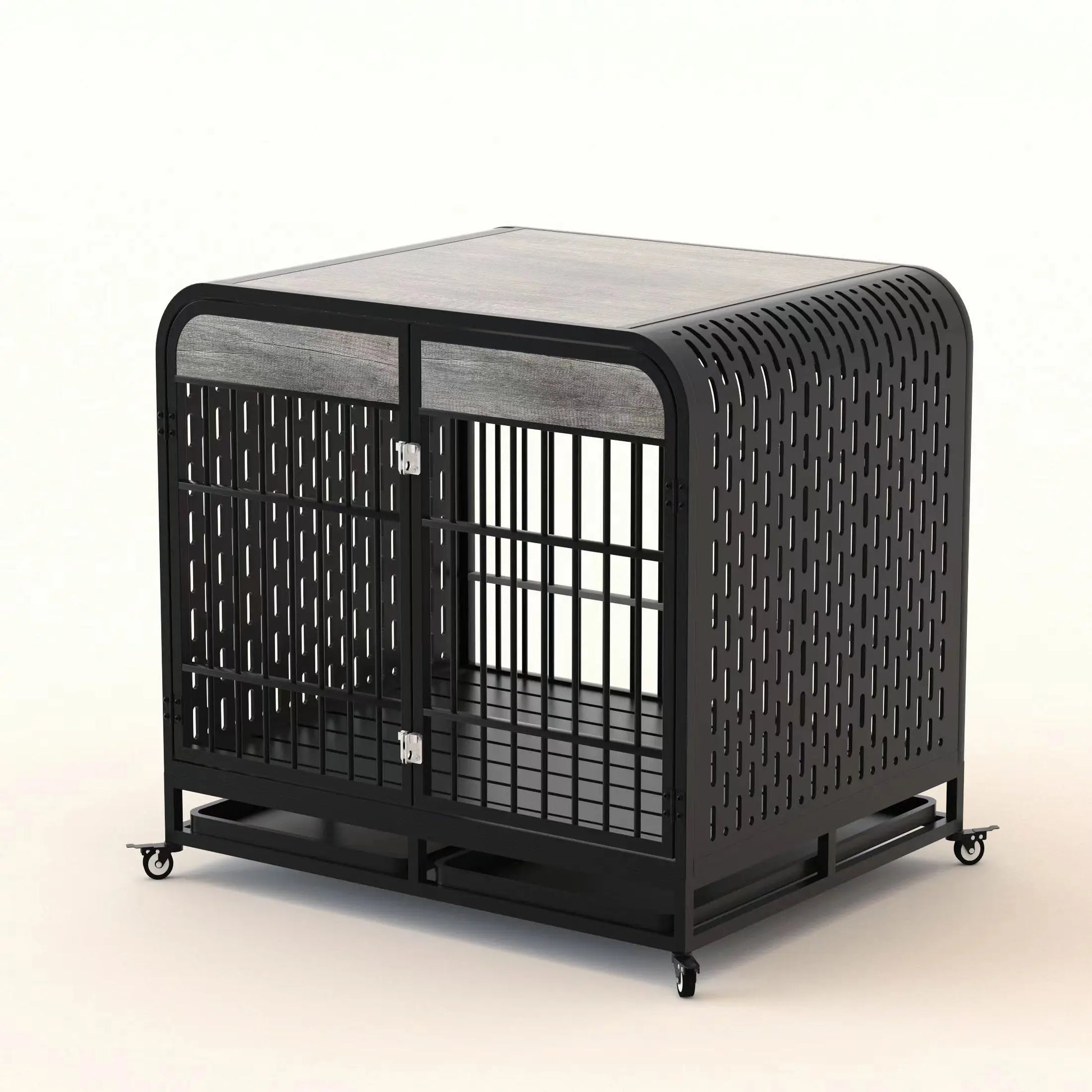 Heavy Duty Dog Crate Furniture Wooden Table 42inch Grey My Store